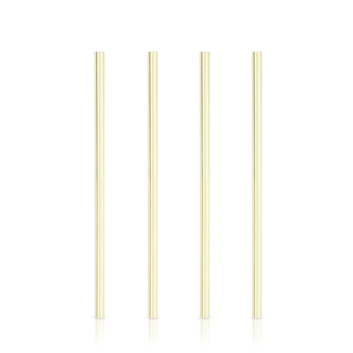 Wide Gold Cocktail Straws